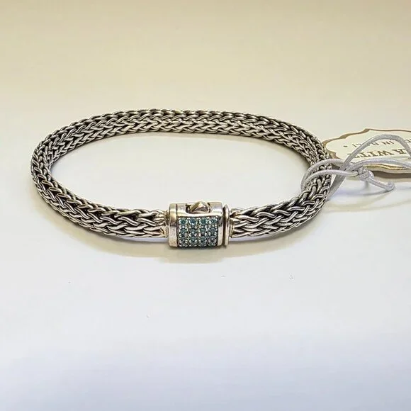 ANNIKA WITT Sterling Silver Semiprecious Stone Chain Bracelet - Picture 3 of 15